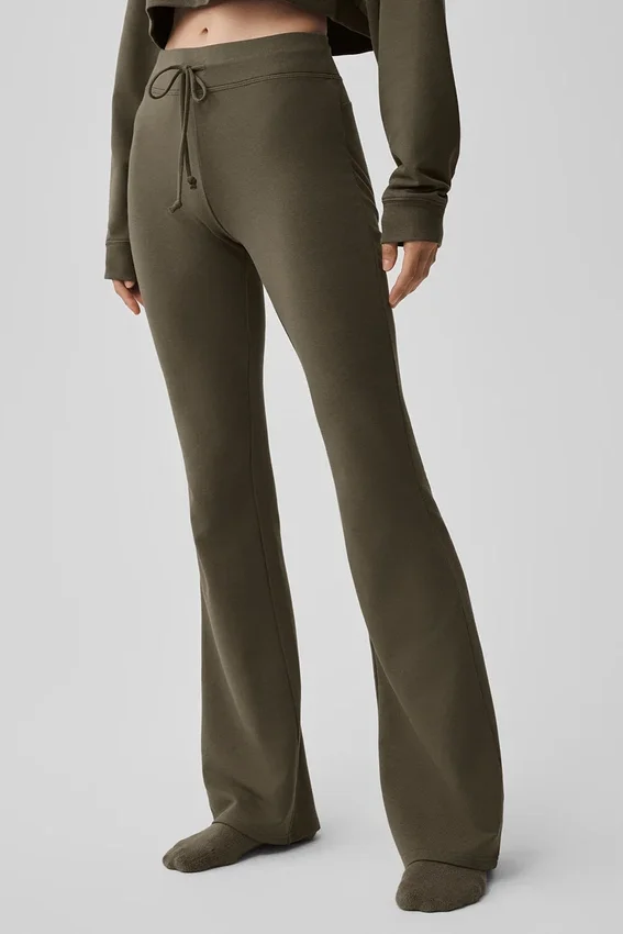 Sway joggebukser med utvidet ben – Olive Tree