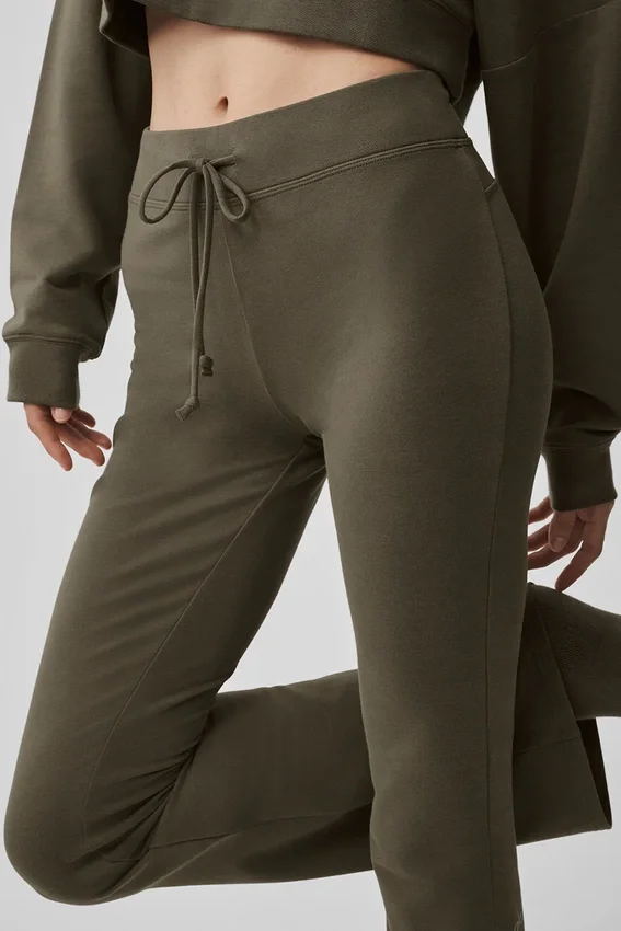 Sway joggebukser med utvidet ben – Olive Tree