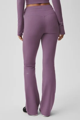 Sway joggebukser med utvidet ben – Plum Kiss