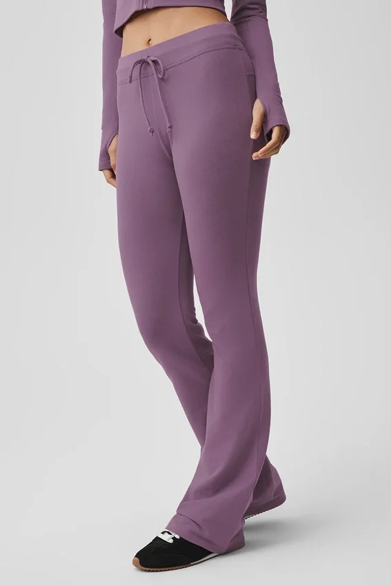 Sway joggebukser med utvidet ben – Plum Kiss