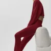Sway joggebukser med utvidet ben – Summer Romance Red