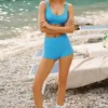 Sway My Way Micro Shorts – azurblå