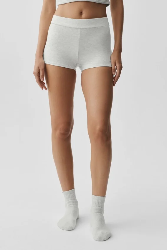 Sway My Way Micro Shorts – hvit melert