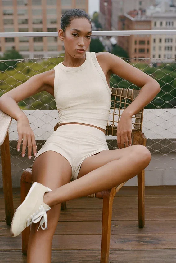 Sway My Way Micro Shorts – Oatmeal Heather