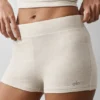 Sway My Way Micro Shorts – Oatmeal Heather