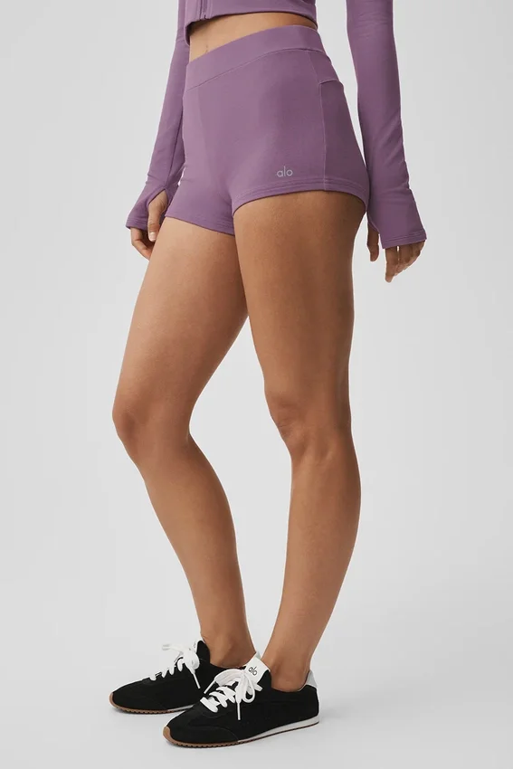 Sway My Way Micro Shorts – Plum Kiss