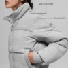 Sweatshirt-pufferjakke – Athletic Heather Grey