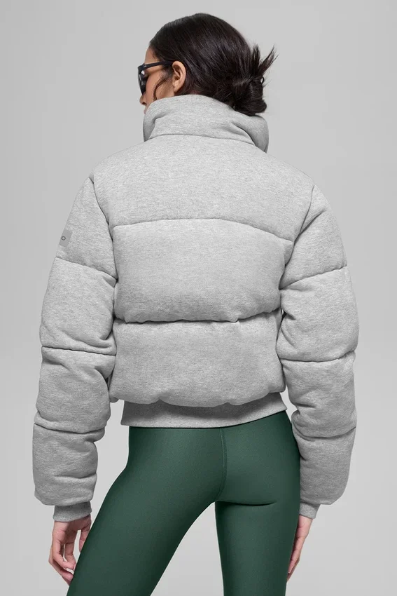 Sweatshirt-pufferjakke – Athletic Heather Grey