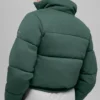 Sweatshirt-pufferjakke – kløvergrønn