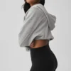 Sweet Escape-hettegenser med glidelås – Athletic Heather Grey