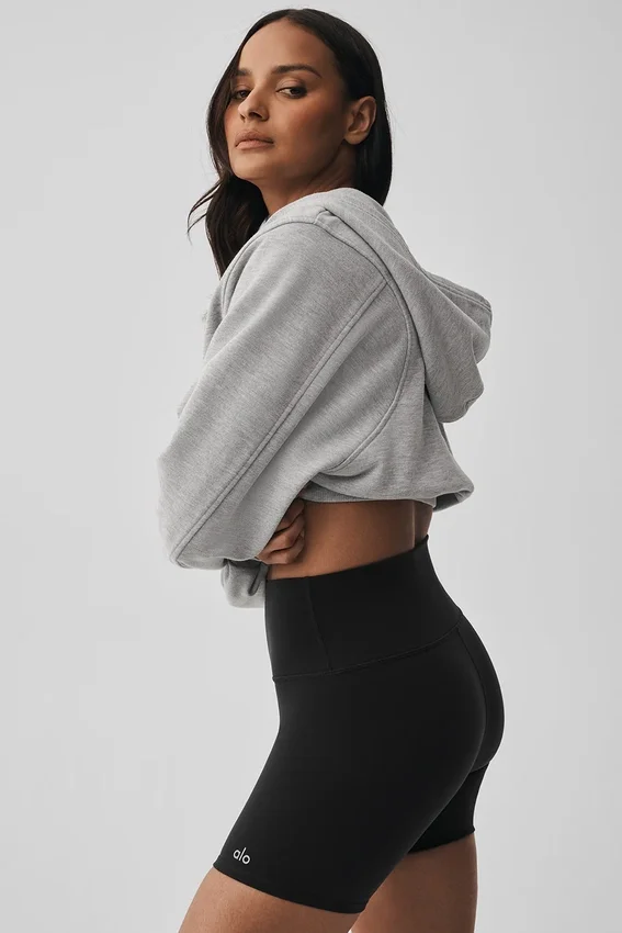 Sweet Escape-hettegenser med glidelås – Athletic Heather Grey
