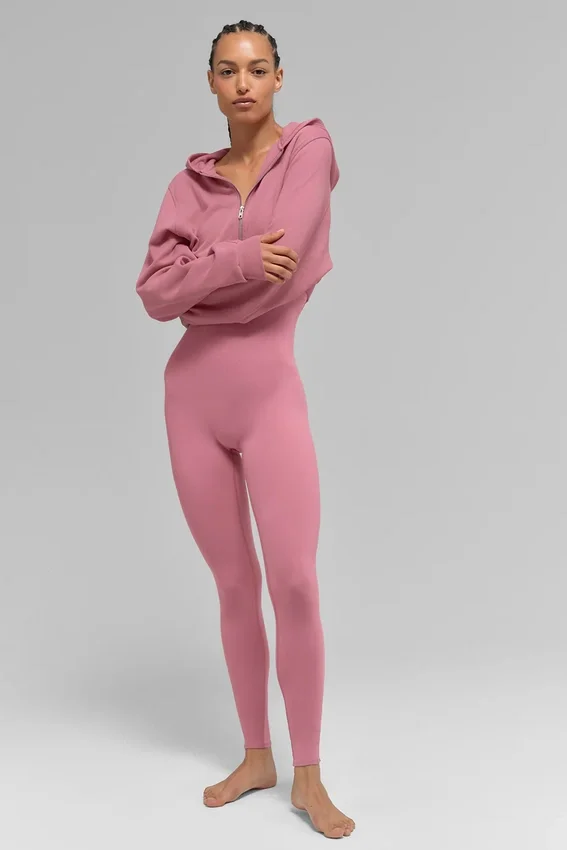 Sweet Escape hettegenser med glidelås – Pink Wild Rose