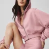 Sweet Escape hettegenser med glidelås – Vintage Pink
