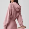 Sweet Escape hettegenser med glidelås – Vintage Pink