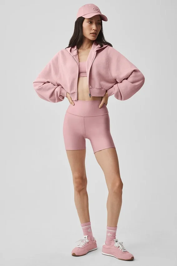 Sweet Escape hettegenser med glidelås – Vintage Pink