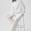 Take It Easy langermet Henley-genser – hvit