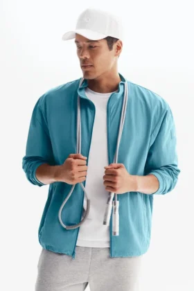 Takeaway Track-jakke med full glidelås – Blue Breeze