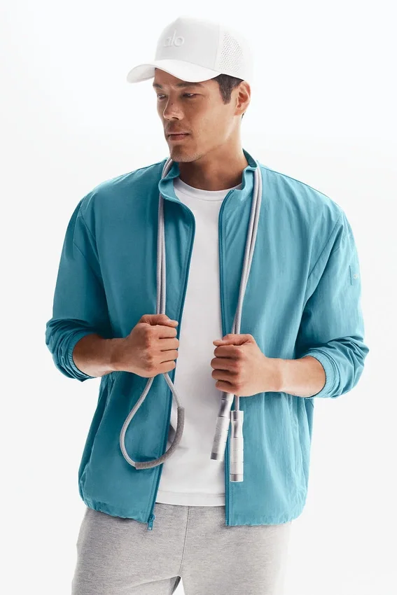 Takeaway Track-jakke med full glidelås – Blue Breeze