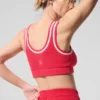 Tennis Club strikkegenser – Candy Red/White