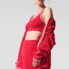 Tennis Club strikkegenser – Candy Red/White