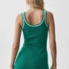 Tennis Club-strikkegenser – Emerald Isle/Ivory