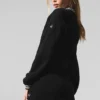Tennis Club Strikkegenser Knit Full Zip Jakke – Svart/Elfenben
