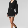 Tennis Club Strikkegenser Knit Full Zip Jakke – Svart/Elfenben