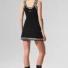 Tennis Club Strikkegenser Knit Tank – svart/elfenben