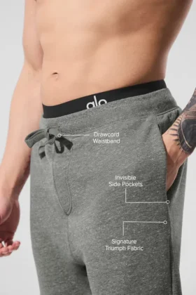 Triumph-joggebukser – Grå triblend