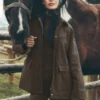 Twill-barnjakke – Espresso