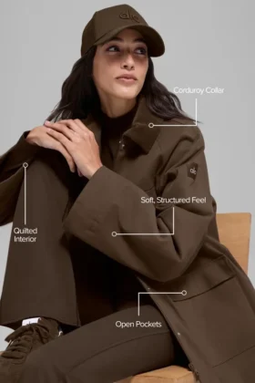 Twill-barnjakke – Espresso