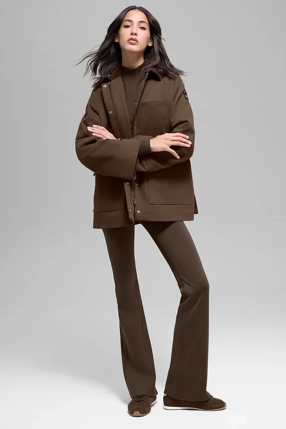 Twill-barnjakke – Espresso