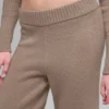 Ull- og kashmirbukser med High-Waist og vide ben – New Class – Chai Latte