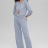 Ull- og kashmirbukser med High-Waist og vide ben – New Class – Winter Frost
