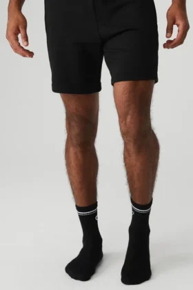 Unisex Half-Crew Throwback-sokker – svart/hvit