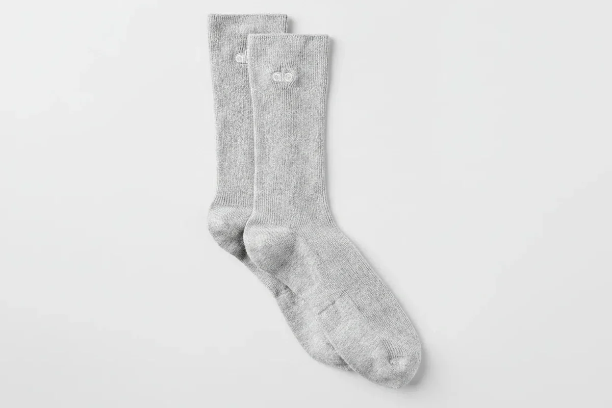 Unisex Half-Crew Understated Sokker – Athletic Heather Grey