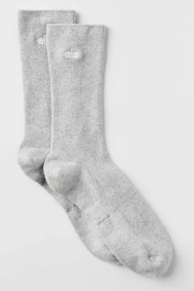 Unisex Half-Crew Understated Sokker – Athletic Heather Grey
