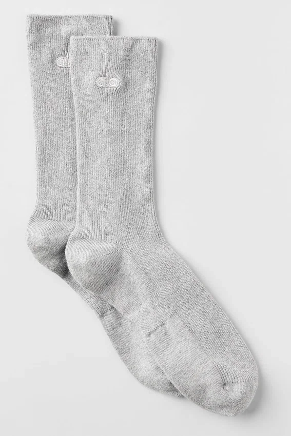 Unisex Half-Crew Understated Sokker – Athletic Heather Grey