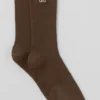Unisex halvhøye, diskrete sokker – espresso