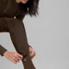 Unisex halvhøye, diskrete sokker – espresso