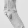 Unisex halvhøye scrunch-sokker – Athletic Heather Grey