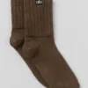 Unisex halvhøye scrunch-sokker – Espresso
