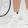 Unisex halvhøye scrunch-sokker – hvit