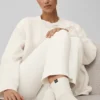 Unisex halvhøye scrunch-sokker – Ivory