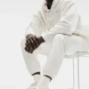 Unisex halvhøye scrunch-sokker – Ivory