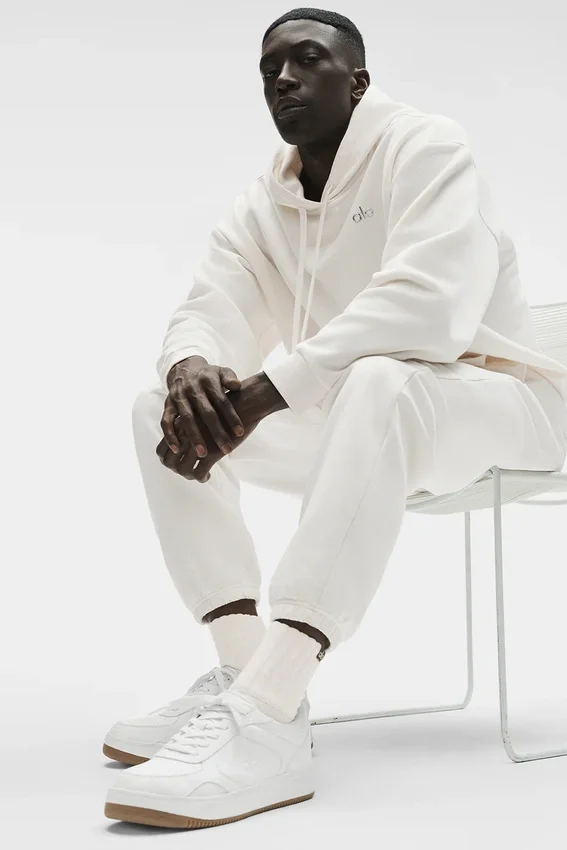 Unisex halvhøye scrunch-sokker – Ivory