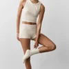 Sway My Way Micro Shorts – Oatmeal Heather