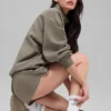 Unisex halvhøye Throwback-sokker – hvit/lys kakao