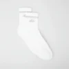 Unisex halvhøye Throwback-sokker – hvit/titanium