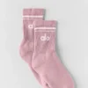 Unisex halvhøye Throwback-sokker – Vintage rosa/hvit
